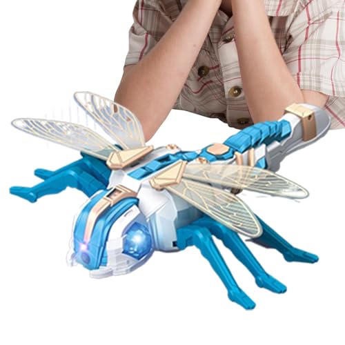 Buhyujkm Remote Control Dragonfly, 2.4 Ghz Dragonfly Model, Robot Dragonfly, RC Dragonflies Toy with LED Lights and Spray Function 12.99x12.6x2.95 Inches for Interactive Play (1 Piece) von Buhyujkm