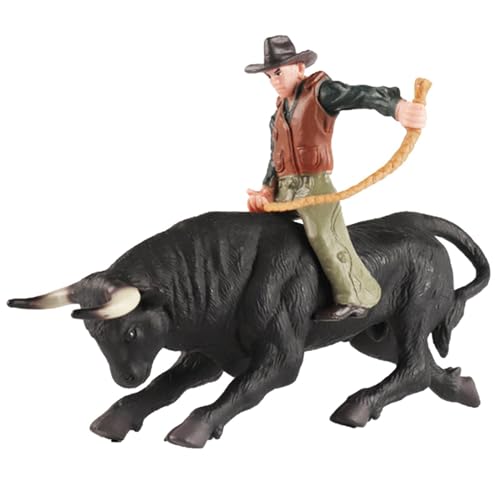 Buhyujkm -Spielzeug,Simuliertes wildes Känguru-Mutter-Kind-Modell | es Cowboy-Rinderfiguren-Modell für Kinder im Alter von 3–5 und 6–12 Jahren, Lernspielzeug, Party-Spielset, Spielzeug-Geschenk von Buhyujkm