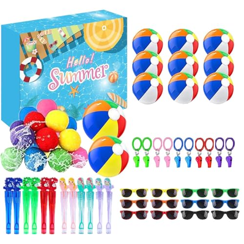 Buhyujkm Wasserspielzeug für Kinder, lustige Poolaktivitäten, Poolspielset, Sommerpartyspielzeug, Strandpartygeschenke, Spaß am Pool, perfektes und geeignetes Sommerzubehör für Kinder und Erwachsene von Buhyujkm