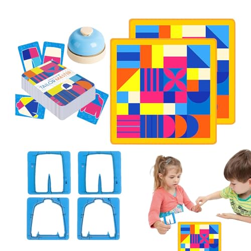 Farblich passendes Spielzeug, pädagogisches Sortierspielzeug - Denken Konzentration Training Spielzeug Schneidermeister - Brettspiele für Kinder, passendes Brettspiel, Spielzeug, Form-passendes Puzzle von Buhyujkm