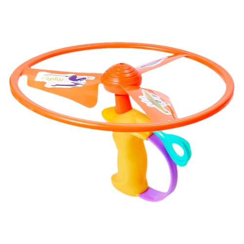 Fliegende Scheibenspielzeuge, Propeller-Spinnerspielzeuge, Seilpropeller, schwarzes Werferspielzeug, interaktives Seil-Schwimmkatzenspielzeug, Spielzeug für Kinder und Erwachsene, Propeller-Tauchstock von Buhyujkm