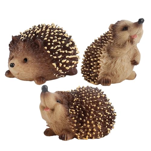 Igel-Tierfigur,Igel-Figur, Realistisches, detailliertes Igelfiguren-Spielzeug, Winzige Igelspielzeuge, Igeltierspielzeug, Igel-Actionfiguren, für Kinder ab 3 Jahren von Buhyujkm