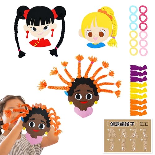 Kids Braiding Toy | Educational Hair | Fun Hair Braider | Boys Braiding Kit, Child Weaving Tool, Creative Braid Toy, Braiding Playset Kids, Early Learning Toy, Children Hair von Buhyujkm