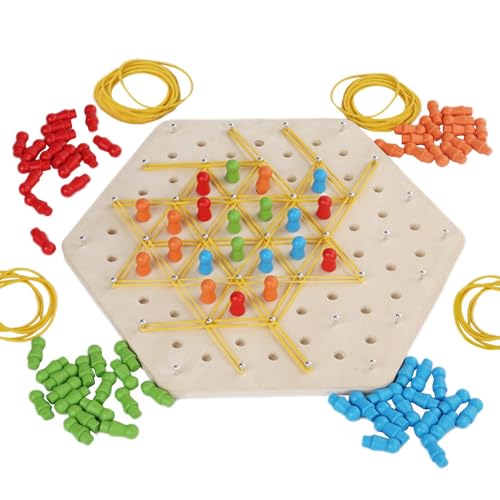 Lernbrettspiel, Kettendreieck-Schachspiel, Mehrzweck-Puzzle-Brettspiele Strategie-Brettspiele, Kreative Tischspiele, interaktive Brettspiele für Kinder, und Mädchen von Buhyujkm