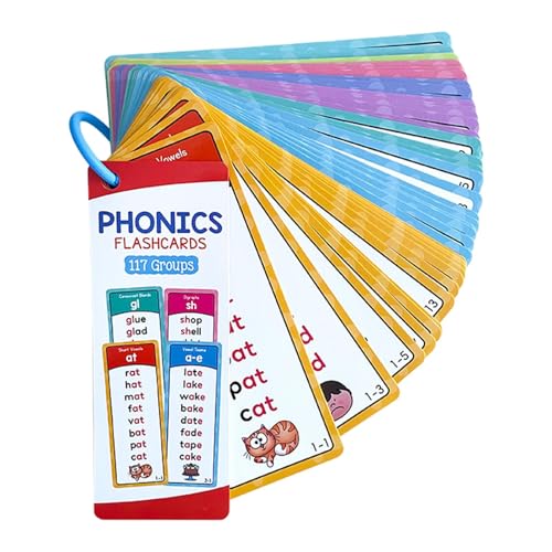 Phonics Flash Cards, Sight Words Learning Supplies, Educational Reading Flash Cards, Preschool Learning Tools, Digraphs Reading Cards, Early Learning Words Activity Cards, Reading Aid for Children von Buhyujkm