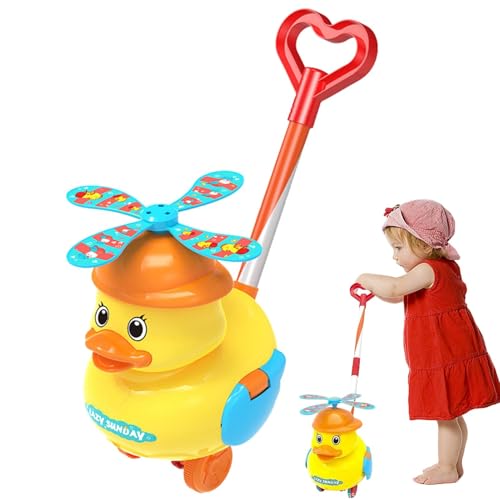 Quacking Duck Push Walker, Toddler Push Toy with Sound, Duck Walking Toy for, Baby Walking Toy with Sounds, Quacking Walking Toy for, Fun Push Toy for Early von Buhyujkm