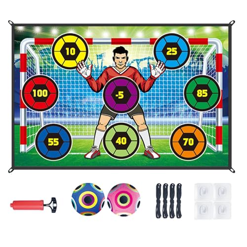 Soccer Ball Toys for Kids, Soccer Goal Game for 3-8 Years Old, Indoor Outdoor Soccer Game, Backyard Soccer Toss Game, Soccer Ball Set for Children, Kids Soccer Goal Set, Soccer Game Toys for Boys von Buhyujkm