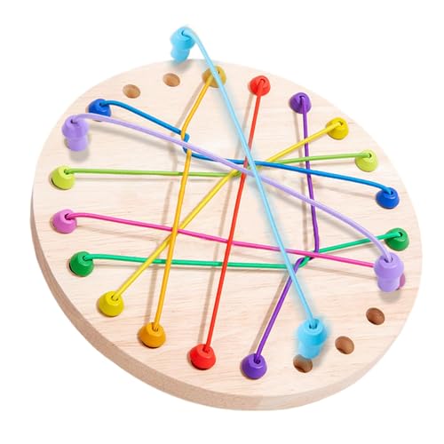 Twisted Rope Game, Knot Board Game, Wooden Logical Toy, Brain Boosting Challenge, Interactive Thinking Toy for Family and Friends Plaything, 8.66x8.66 Inch von Buhyujkm