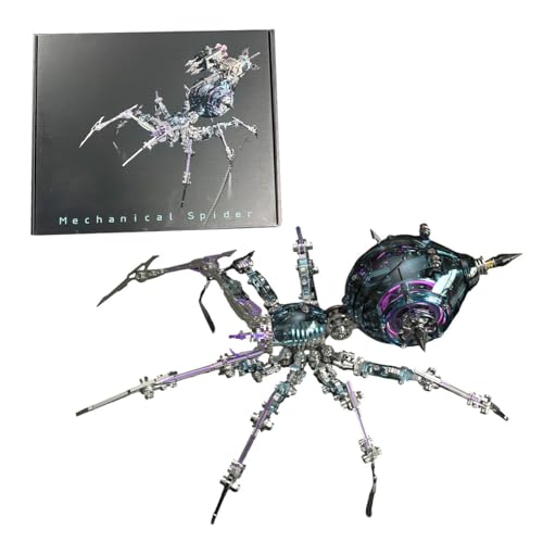 BuildCubes 3D Metall Puzzle Erwachsene, Steampunk Mechanisch Spinne 3D Puzzle Metall Modellbausatz Tier, 602PCS DIY Montage Spider Modell Kit Desktop Spielzeug Geschenk, KIT Version BuildCubes 3D Metall Puzzle Erwachsene, Steampunk Mechanisch Spinne 3D Puzzle Metall Modellbausatz Tier, 602PCS DIY Montage Spider Modell Kit Desktop Spielzeug Geschenk, KIT Version von BuildCubes