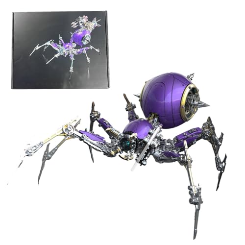 BuildCubes 3D Metall Puzzle Erwachsene, Steampunk Mechanisch Spinne 3D Puzzle Metall Modellbausatz Tier, 602PCS DIY Montage Spider Modell Kit Desktop Spielzeug Geschenk, KIT Version BuildCubes 3D Metall Puzzle Erwachsene, Steampunk Mechanisch Spinne 3D Puzzle Metall Modellbausatz Tier, 602PCS DIY Montage Spider Modell Kit Desktop Spielzeug Geschenk, KIT Version von BuildCubes