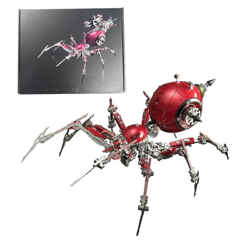 BuildCubes 3D Metall Puzzle Erwachsene, Steampunk Mechanisch Spinne 3D Puzzle Metall Modellbausatz Tier, 602PCS DIY Montage Spider Modell Kit Desktop Spielzeug Geschenk, KIT Version BuildCubes 3D Metall Puzzle Erwachsene, Steampunk Mechanisch Spinne 3D Puzzle Metall Modellbausatz Tier, 602PCS DIY Montage Spider Modell Kit Desktop Spielzeug Geschenk, KIT Version von BuildCubes