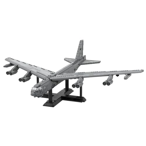 BuildCubes B-52 Militär Flugzeug Bausteine Bauset, MOC Flugzeug Bausteintechnik Konstruktionsspielzeug Helikopter, MOC Klemmbausteine Hubschrauber Bausatz Geschenke (1722 Teile) von BuildCubes