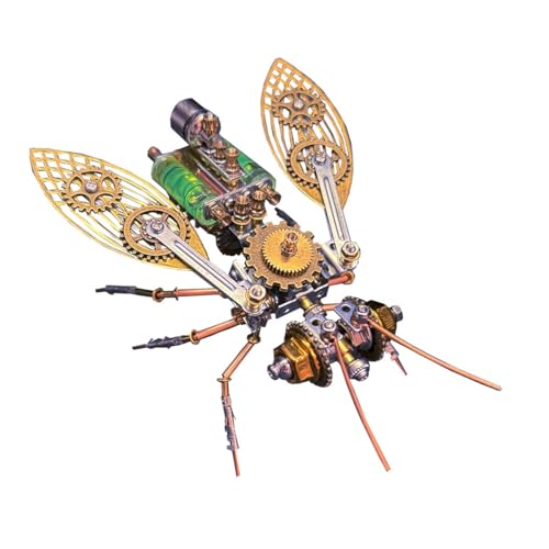 BuildCubes Biene 3D Metall Puzzle Erwachsene, Steampunk Mechanisch Insekt 3D Puzzle Metall Modellbausatz Tier, 218PCS DIY Montage Biene Modell Kit Handwerk Spielzeug Geschenk -KIT BuildCubes Biene 3D Metall Puzzle Erwachsene, Steampunk Mechanisch Insekt 3D Puzzle Metall Modellbausatz Tier, 218PCS DIY Montage Biene Modell Kit Handwerk Spielzeug Geschenk -KIT von BuildCubes