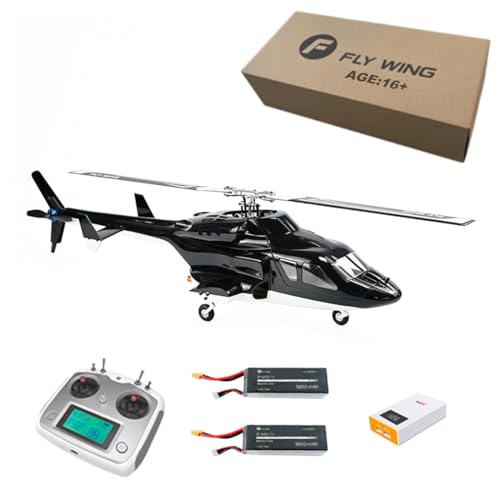 BuildCubes FW450L Airwolf RC Hubschrauber für Erwachsene, 450-Klasse 2.4G 6CH RC Helikopter Militär Flugzeug Modell, Spielzeug Geschenk(PNP RTF Version, Modus2, Links Hand Flugsteuerung) von BuildCubes