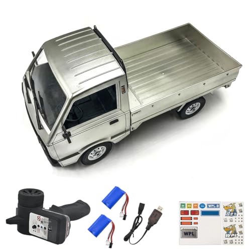 BuildCubes WPL D12 Mini Truck, WPL 1/10 D12 Mini RC Truck, Drift RC Auto Mini Cargo Truck RC LKW RC Mini Van, RC Pickup Truck RC Drift Truck, Spielzeug Geschenk für Erwachsene -RTR von BuildCubes