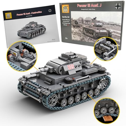 Buildarmy Deutsche WWII Panzer III AUSF.J Baustein Modell Construction Set von Buildarmy