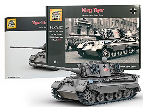 Buildarmy WW2 Deutsche King Tiger (Tiger II) Baustein Modell Construction Set von Buildarmy