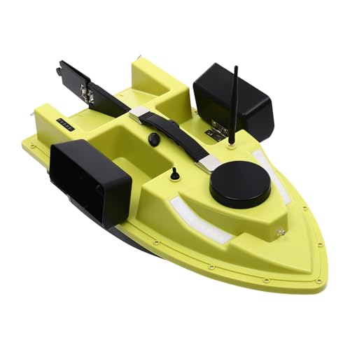 Grün ABS Angeln Köder Boot, Köder Boot Fischköder Boot Angeln Köder Boot mit GPS Fernsteuerung, für Große Stauseen und Seen 54 * 27 * 21cm von Bukeey