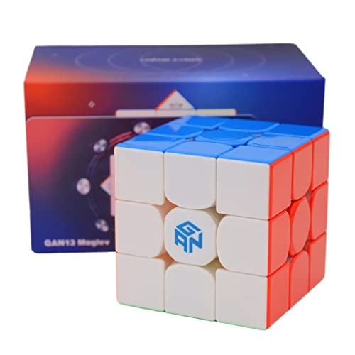 Bukefuno GAN 13 Maglev UV 3x3 Magnetischer Zauberwürfel Speed Puzzle GAN13 Maglev UV 3x3 Stickerless Cube Magic GAN13 M UV 3x3x3 Gans Cubes Flaggschiff (UV beschichtet glänzend) von Bukefuno