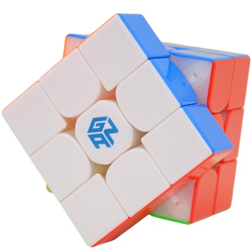 Bukefuno GAN 14 Maglev UV 3x3 Magnetischer Zauberwürfel Speed Puzzle GAN14 Maglev UV 3x3 Stickerless Cube Magic GAN14 M UV 3x3x3 Gans 56mm Würfel 2023 Flaggschiff (UV-beschichtet glänzend) von Bukefuno