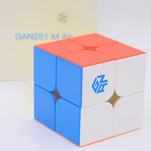 Bukefuno GAN 251 M Air 2x2 Magnetischer Zauberwürfel GAN251 MAir Speed Magic GAN 251 Air 2x2x2 Stickerless Cubes Gans Mini Magnete 2021 Puzzle von Bukefuno