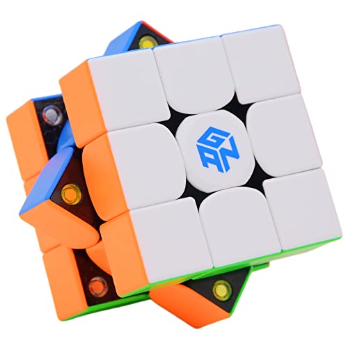 Bukefuno GAN 354 M V2 Magnetischer Zauberwürfel 3x3 Magic Cube Stickerlos Gans Puzzle GAN354 M V2 3x3x3 Speed Magic Würfel GAN354 M V2 (Standard Magnetische Version) von Bukefuno