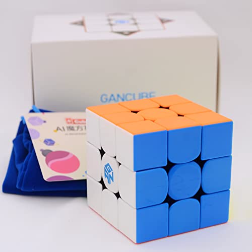 Bukefuno GAN 356 M Lite 3x3 Magnetic Speed Magic Cube Stickerless GAN356 M 3x3x3 Cube Speed Puzzle GAN 356M Magic (Lite Version 2020) von Bukefuno