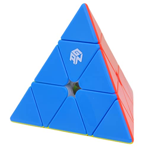 Bukefuno GAN Pyraminx M Magnetischer 3x3 Zauberwürfel Speed 3x3x3 60 Magneten Stickerlos Würfel Pyramide Verbessert von Bukefuno