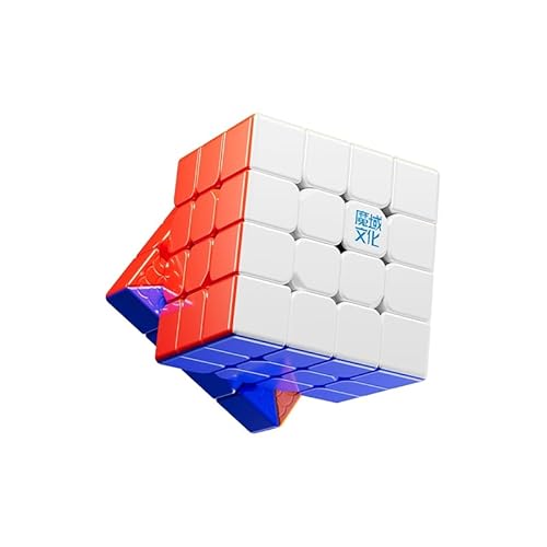 Bukefuno MoYu AoSu V7 Double Track UV 4x4 Magic Cube Magnetic Moyu AoSu WRM V7 112 Magnete, Puzzle 4x4x4 Double-Track UV Magic Cloth Stickerless Cube Speed von Bukefuno