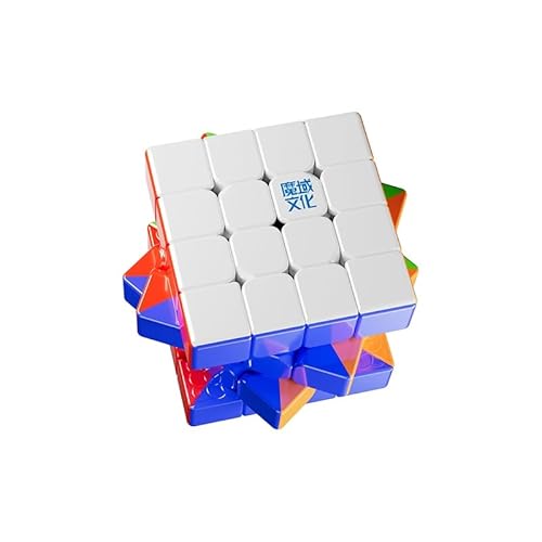 Bukefuno MoYu AoSu V7 TripleTrack UV 4x4 Magic Cube Magnetic Moyu AoSu WRM Ball Core V7 Puzzle 4x4x4 TripleTrack UV Magic Cloth 160 Magnete, Stickerless Cube Speed von Bukefuno