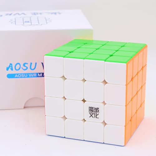 Bukefuno MoYu AoSu WR M 4x4 Magic Cube Magnetic Moyu AoSu WRM Puzzle 4x4x4 Magic Stickerless Cube Speed von Bukefuno