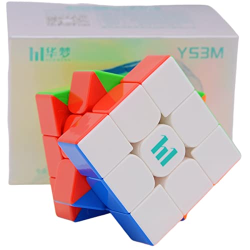 Bukefuno MoYu Huameng YS3M UV 2023 Maglev Ball-Kern UV Zauberwürfel 3x3 Version Magnetischer Speed-Würfel Stickerlos MFJS Magic Cube Puzzle 3x3x3 Moyu 2023 (YS3M Ball-Kern Version UV) von Bukefuno