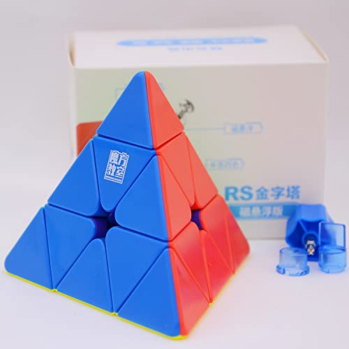 Bukefuno MoYu RS Maglev Pyramid 3x3 Speed Puzzle MFJS moyu Maglev Pyraminx M Stickerless 2022 Cube von Bukefuno