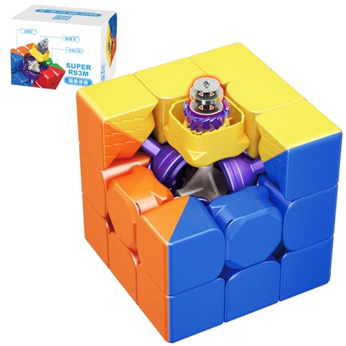 Bukefuno MoYu Super RS3M 2022 Maglev 3x3 Version Magnetic Speed Cube Stickerless MFJS Magic Puzzle 3x3x3 Cube Moyu 2022 Super RS3M Maglev Cubes von Bukefuno