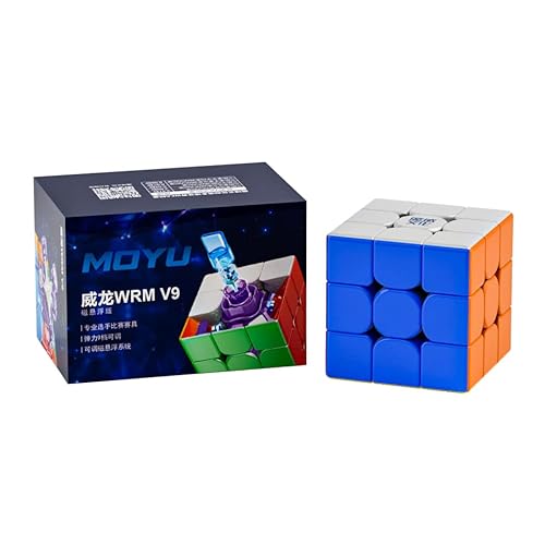 Bukefuno MoYu WeiLong WRM V9 3x3 MagLev Zauberwürfel Puzzle WRM V9 MagLev Magic Würfel Stickerlos 3x3 Moyu WeiLong V9 MagLev Speed Cube 3x3x3 Version von Bukefuno