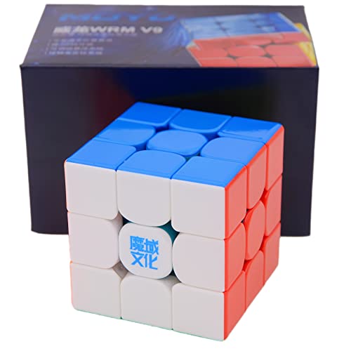 Bukefuno MoYu WeiLong WRM V9 MagLev Ball-Core UV 3x3 Version Magnetischer Speed-Zauberwürfel WeiLong WRM V9 Ball-Core UV Stickerloser Magic Würfel Puzzle 3x3x3 (Ball-Core UV Beschichtete Version) von Bukefuno