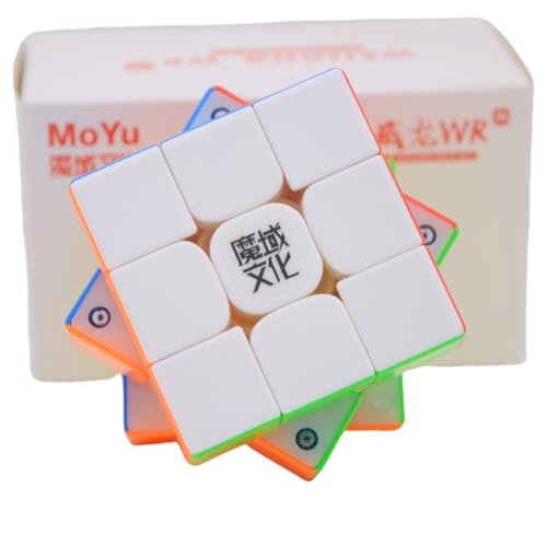 Bukefuno MoYu Weilong WRM 2021 3x3 Magnetischer Zauberwürfel WR M 2021 Lite Version Puzzle Magic Würfel Moyu 3x3x3 Flaggschiff-Version Stickerlos Speed Cube 3x3 von Bukefuno