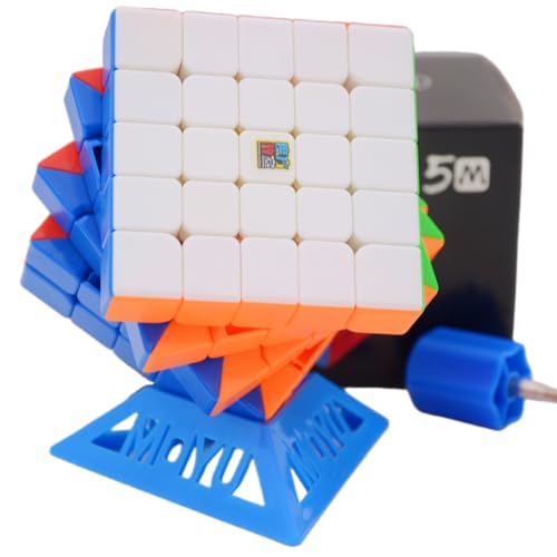 Bukefuno Moyu Meilong 5x5 M Magnetischer Zauberwürfel Stickerloser MFJS MEILONG 5x5x5 Magnetischer Magic Würfel Puzzle 5x5 M Speed-Magic Cube von Bukefuno