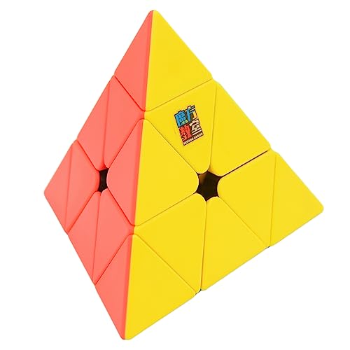 Bukefuno Moyu MoFang JiaoShi Meilong Pyramide Würfel stickerless Magic Cubing Pyraminx Meilong 3x3 Speed Cube Moyu Pyramide Puzzle Pädagogisch von Bukefuno