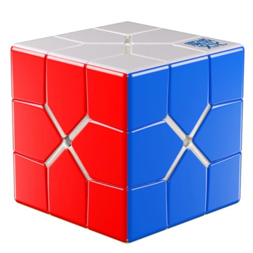 Bukefuno Moyu Redi Magnetischer Würfel-Puzzle, ohne Aufkleber, Moyu Redi M, Color Speed Magic Cube von Bukefuno