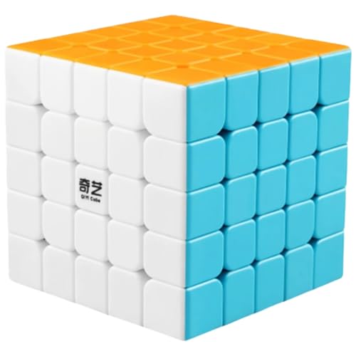 Bukefuno QY 5x5 Speed Zauberwürfel Stickerlos Magic Cube QY 5x5x5 Magischer Puzzle Würfel 62 mm von Bukefuno