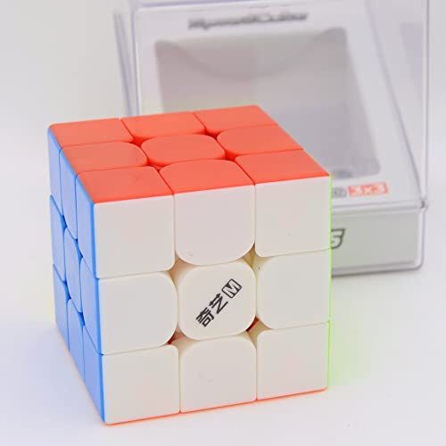 Bukefuno QY Toys MS 3x3 Magnetischer Speed-Puzzle-Würfel ohne Aufkleber QY MS 3 x 3 x 3 M Mofangge Speed Cube 2020 Version von Bukefuno