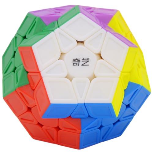 Bukefuno QY Toys QiHeng S Megaminx 3x3 Zauberwürfel Stickerlos Speed Cube 3x3x3 Puzzle-Würfel von Bukefuno