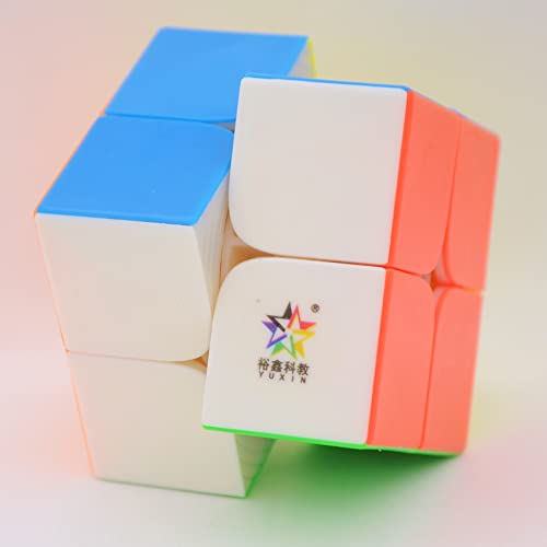 Bukefuno Yuxin Little Magic 2x2 Magnetic Magic Speed Cube YuXin Little Magic M 2x2x2 Puzzle Cubes Stickerless Magic Cube von Bukefuno