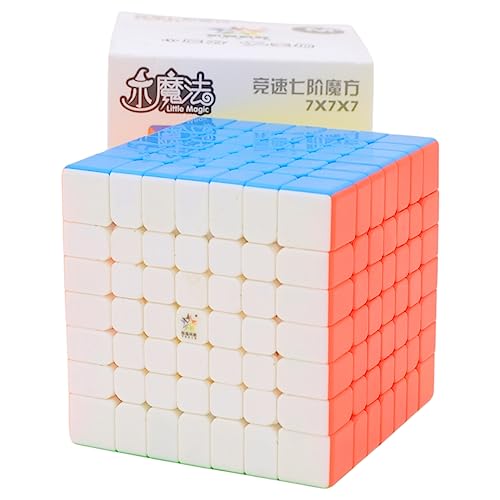 Bukefuno Yuxin Little Magic 7x7 Magnetic Magic Speed Cube YuXin Little Magic M 7x7x7 Puzzle Cubes Stickerless Magic Cube von Bukefuno