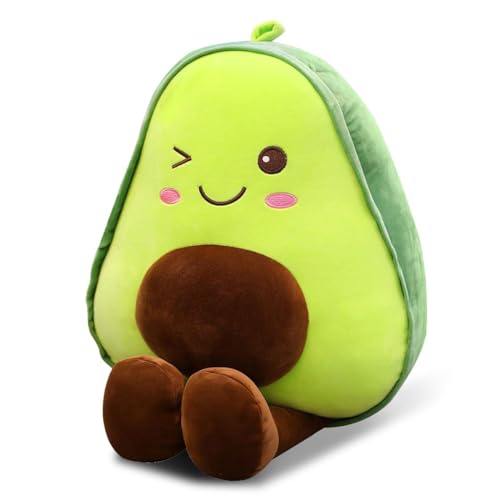 Bukezudang Avocado-Plüsch-Spielzeug, 30cm Avocado Cushion Toy, Avocado Kissen Kuscheltier, Gefüllte Avocado Plüsch Puppe, Schönes Geschenk Für Kinder, Haustiere, Für Auto, Sofa, Dekoration, von Bukezudang