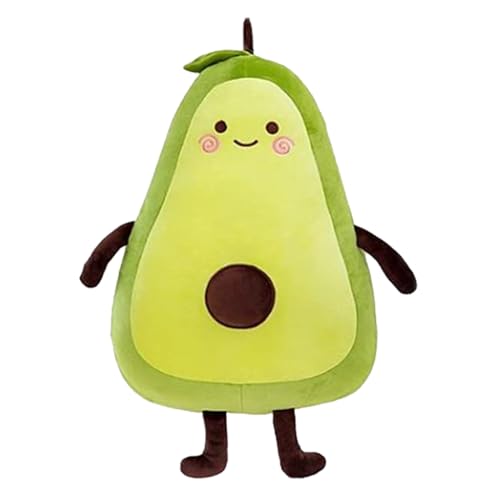 Bukezudang Avocado Kissen Kuscheltier, Avocado Plüschtier, 35 cm Avocado Kuscheltier Kissen, Gefüllte Avocado Plüsch Puppe, Avocado Cushion Toy, Avocado Kissen Weich Für Sofa, Auto, Dekoration von Bukezudang