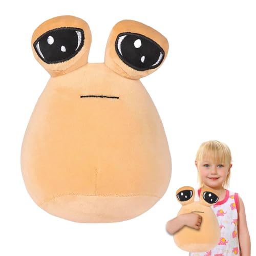 Alien Pou, trauriger Pou, Kinder Pou Plüsch Spielzeug, Pou Plush, Pou Cuddly Toy, My Pet Alien Pou Plüschpuppe, Cartoon Anime Stuffed Toy for Home, Bedroom Decoration(22cm) von Bukezudang