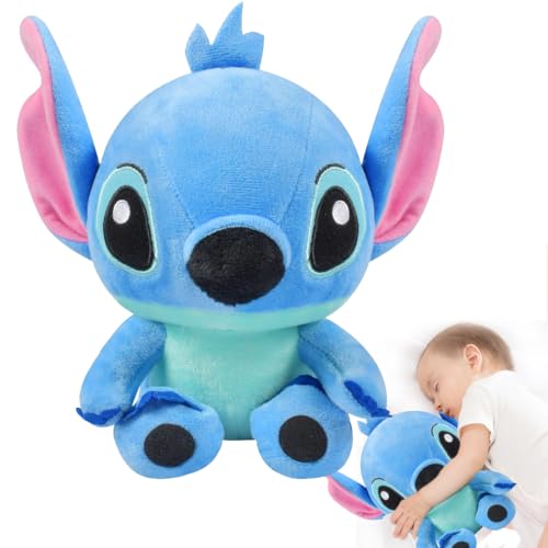 Stitch Plüschtier, Lilo Und Stitch Kuscheltier, Cartoon Plüschtier, Squishmallow Stitch, Stitch Cuddly Toy Für Kinder Freundin Festival Weihnachten Urlaub Geschenke (Blau) von Bukezudang