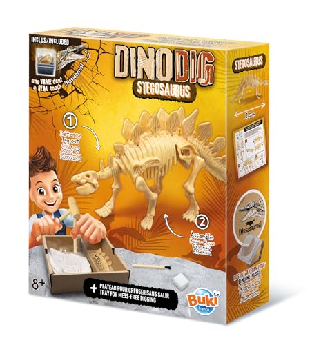 Buki - Dino Dig-Stegosaurus-Dinosaurus zum Ausgraben, 20 cm, 445STE von Buki